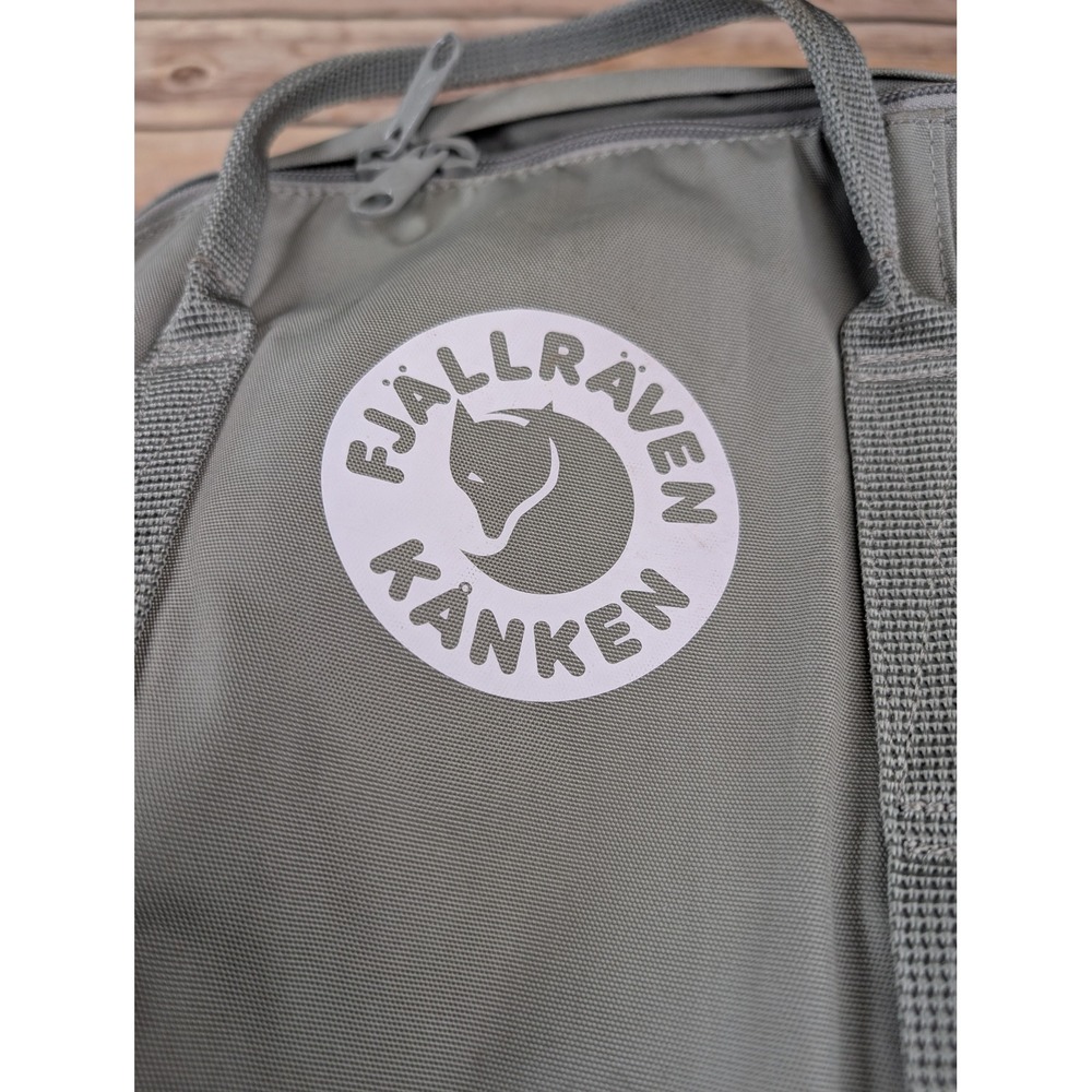 Fjallraven 23561 Kanken Mini Backpack Unisex Sage Green Vinylon F Small Daypack - Picture 2 of 4